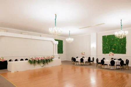 Vedere de ansamblu salon botez Vert Charmante