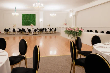 Decor floral botez salon Vert Charmante